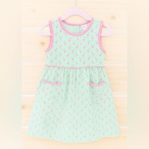 Mint Green and Pink Kids Dress